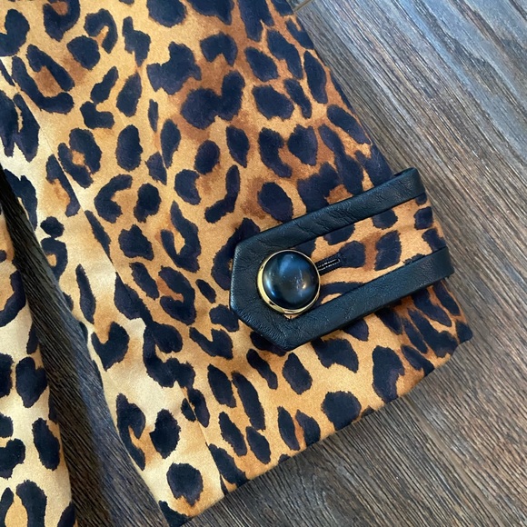 Jones New York reversible animal print and black coat - Picture 5 of 12